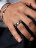 AHD (عہد) – Square Zircon Men’s Wedding Band