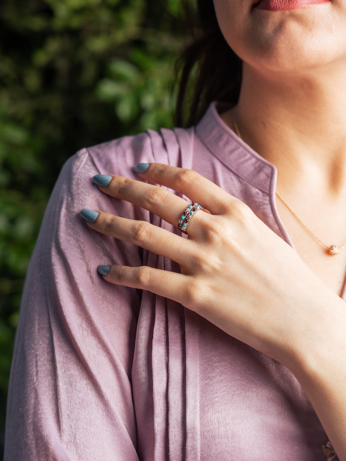 Minimal Triple-Stone Everyday Ring for Women