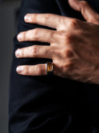 Signature Muh-e-Najaf (Rutile Quartz) Ring for Men – 925 Sterling Silver