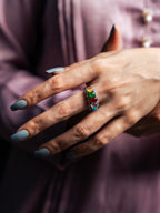 Five-Stone Multistone Traditional Ring in Sterling Silver (Best Seller)